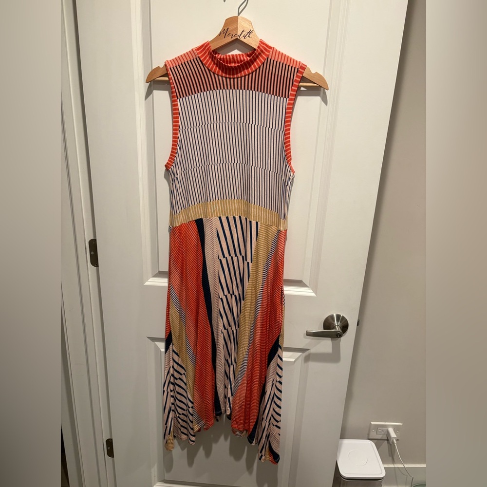 Maeve by Anthropologie Multicolor Striped Midi Dress